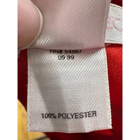 Vintage 1999 Victorias Secret Red Satin Sheer Babydoll Lingerie w/Bow Detail Y2K - Picture 15 of 16